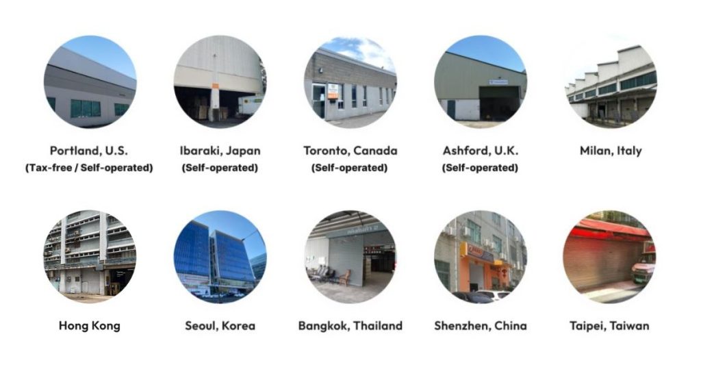 Our Warehouse Addresses
